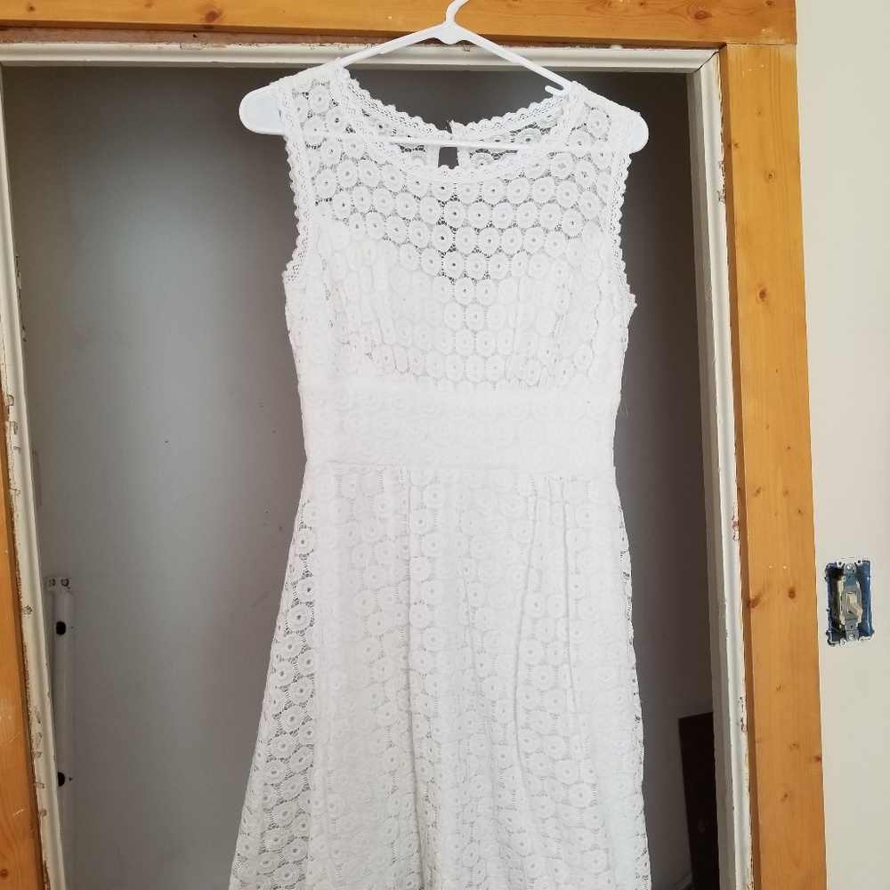 White lace dress barn dress